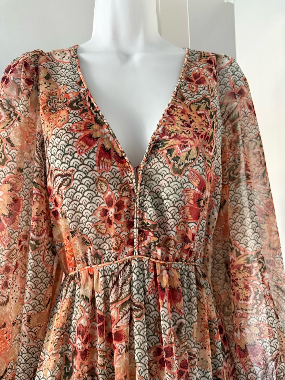 Misa Los Angeles Anahita dress Floral Tiered Maxi Dress - XS - Picture 4 of 9